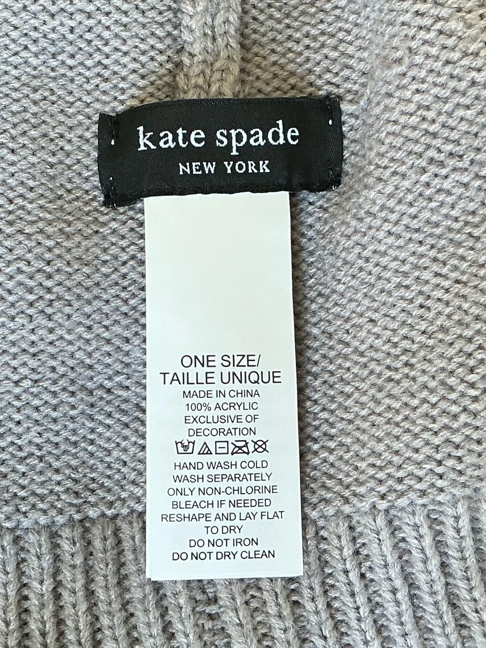 Kate Spade Flocked Spade Gloves and Hat
